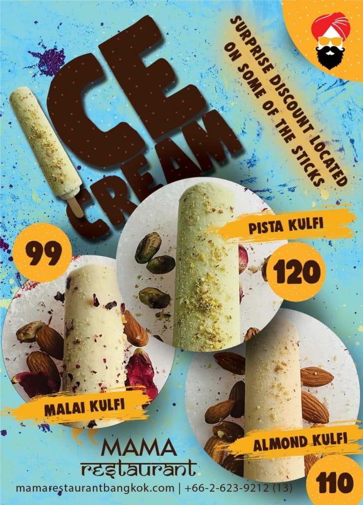 Mama Restaurant Bangkok 3 Mama restaurant ice cream announcement