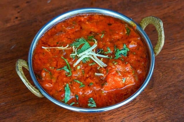 เมนูนี้ "chicken tikka masala"